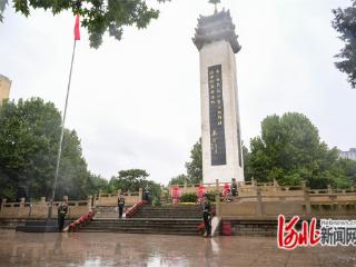 英雄不朽，山河永念！唐山市举行向烈士敬献花篮仪式