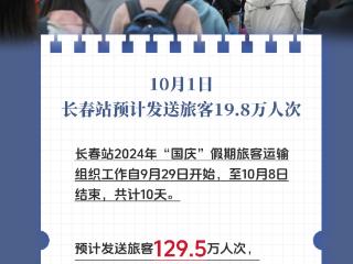 海报新闻｜10月1日 长春站预计发送旅客19.8万人次