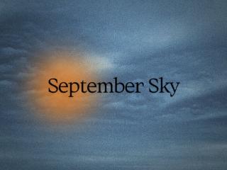 音乐人凡清最新单曲《September Sky》惊喜来袭