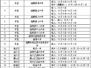 国庆期间，淄博这些学校拟开放供学生自愿到校自习