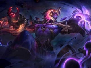 《LOL》暗星系列新皮肤高清原画：皎月女王睥睨天下