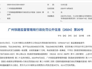 造成铁路交通一般事故，兴义市兴柳实业有限责任公司被罚5.5万