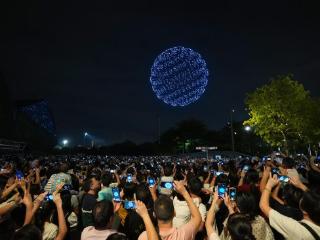 深圳国庆假期接待游客超800万人次 无人机表演惊艳全球