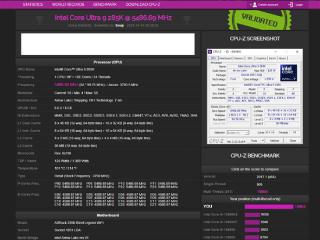 没有超线程亦领先！Intel酷睿Ultra 9 285K CPU-Z多核超14900K 12%