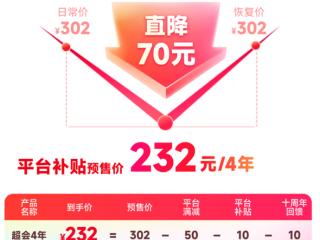 预售最后1天 WPS超级会员4.4元/月官方新低（赠80元AI会员）