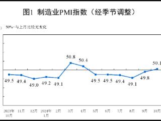 国家统计局：10月份综合PMI产出指数为50.8%