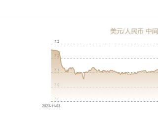 11月1日人民币对美元中间价报7.1135元 上调115个基点