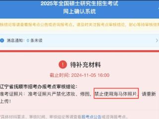 可能影响身份核验 有考点明确：考研报名禁止海马体照片