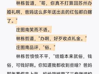 《小巷人家》直到庄图南不打算办酒席，就明白阿爹阿婆影响有多大