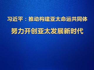学习观 | 习近平：推动构建亚太命运共同体 努力开创亚太发展新时代