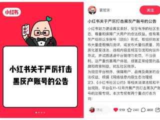 严厉打击，绝不姑息，小红书开展史上最严黑灰产账号治理行动