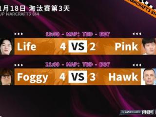 Bcup S14：Life&Foggy晋级，Lawliet&卡号今晚出战