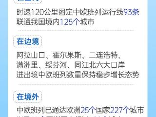 数读中国｜十万列！中欧班列跑出互利共赢“加速度”