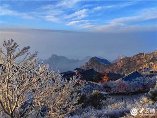 仙境模式开启！泰山之巅迎来今冬首场雾凇景观