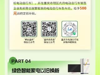 一图读懂丨重庆市优化升级消费品以旧换新政策