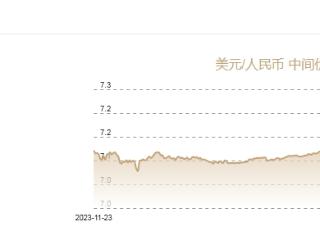 11月21日人民币对美元中间价报7.1934元 上调1个基点