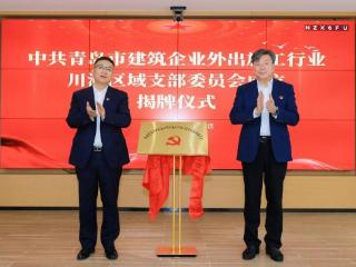 青岛市建筑企业外出施工行业 川渝区域党支部成立揭牌仪式成功举办