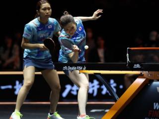 佐藤瞳/桥本帆乃香3-0完胜，双削登顶总决赛，曾胜2对国乒女双！