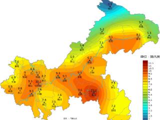 重庆大部地区气温不足10℃