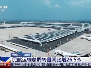 稳步增长！我国国际航线10月旅客运输量恢复至2019年的96%