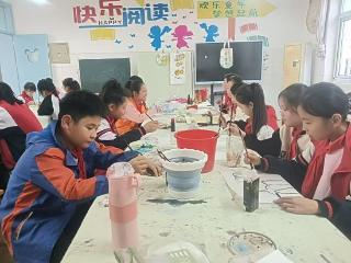 莒南县第三小学开展国画社团活动