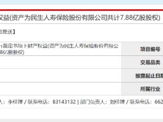 “万向系”一股独大，民生人寿股权再上货架！近5年股权遭拍卖16次