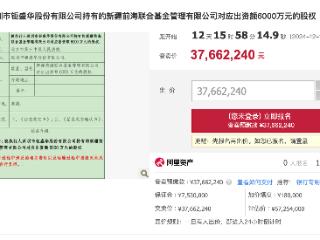 年内第五次挂牌！前海联合基金30%股权折价44%变卖