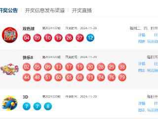 11月29日福彩中奖号码