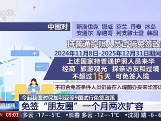 免签“朋友圈”一个月两次扩容 什么情况下入境免签？一起了解