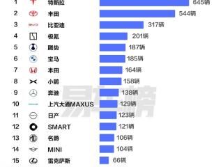 中国香港人民爱买什么车 特斯拉、丰田、比亚迪包揽前三