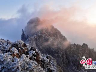 只有一个黄山：雾凇奇观让黄山瞬间美成童话世界