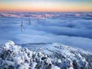 阿西里西韭菜坪雪景如画