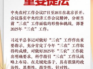 明年“三农”工作怎么干？读懂中央农村工作会议重要提法