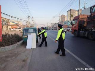 临清市交通运输执法监察大队持续巩固“马路市场”整治成效