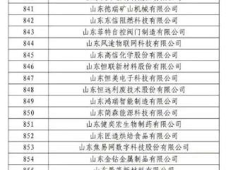 2024年度山东省瞪羚企业名单公示，潍坊95+39