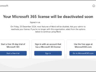 Microsoft 365出Bug致激活失效！微软官方承认并给出临时解决方法