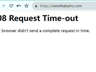 Sweet Baby官网已无法访问！超过1天还未恢复