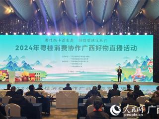 2024年粤桂消费协作广西好物直播活动在南宁启动