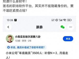 年底裁员3500人，月底走人？小米辟谣