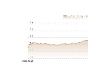 12月26日人民币对美元中间价报7.1897元 下调29个基点