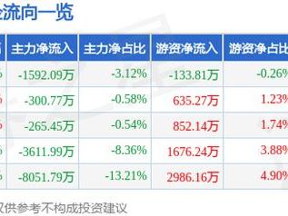 海天瑞声（688787）12月27日主力资金净卖出1592.09万元