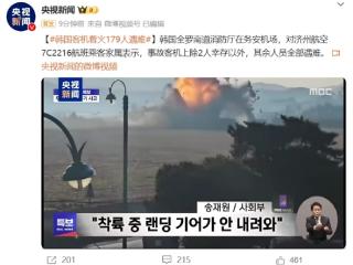 韩国载181人客机起火爆炸：179人遇难 2人生还