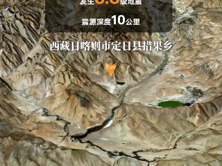 “吉林一号”卫星影像看西藏6.8级地震前后变化