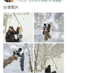 谢霆锋晒儿子滑雪照，17岁的lucas长相帅气，和他年轻时最像