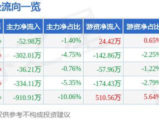 万和电气（002543）1月9日主力资金净卖出52.98万元