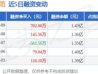 铜冠铜箔：1月9日融资买入1796.76万元，融资融券余额1.44亿元