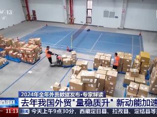 2024年我国外贸“量稳质升” 新动能加速形成