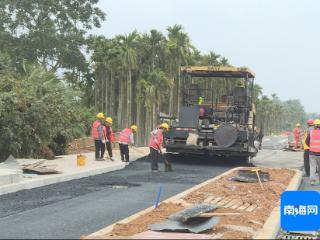 起跑即冲刺 开局即决战｜琼海市盛海路市政道路工程已完成总进度75%