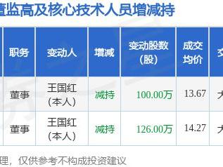 真视通：1月13日高管王国红减持股份合计100万股