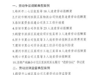 灵宝市人民检察院案例入选！省总工会发布劳动争议典型案例